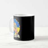 Womens Ukrainian Girl Ukraine Flag Merchandise Ukr コーヒーマグカップ (正面左)