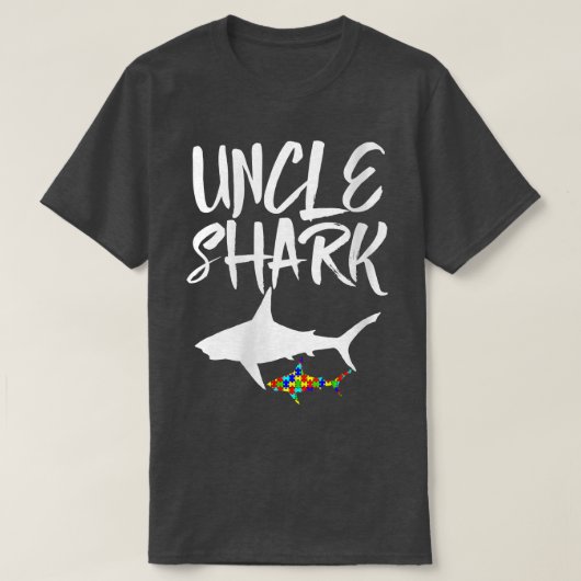 Womens Uncle Shark Tee s Funny Women Sharks Tee Un Tシャツ (デザイン正面)