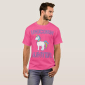 Womens Unicorn Hunter Rainbow Myth Fairytale Unico Tシャツ (正面フル)