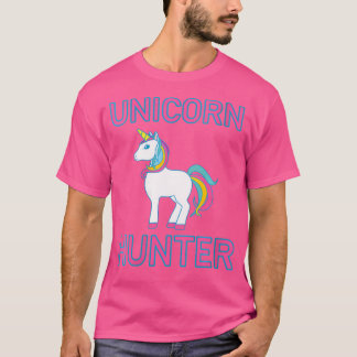 Womens Unicorn Hunter Rainbow Myth Fairytale Unico Tシャツ