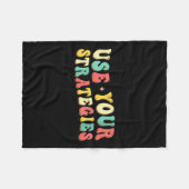 Womens Use Your Strategies Test Day Testing Exam S フリースブランケット (正面(横))