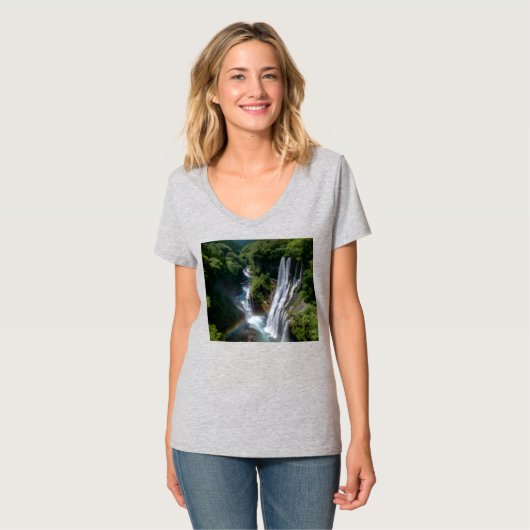 Womens V-Neck T-Shirt Tシャツ (正面フル)