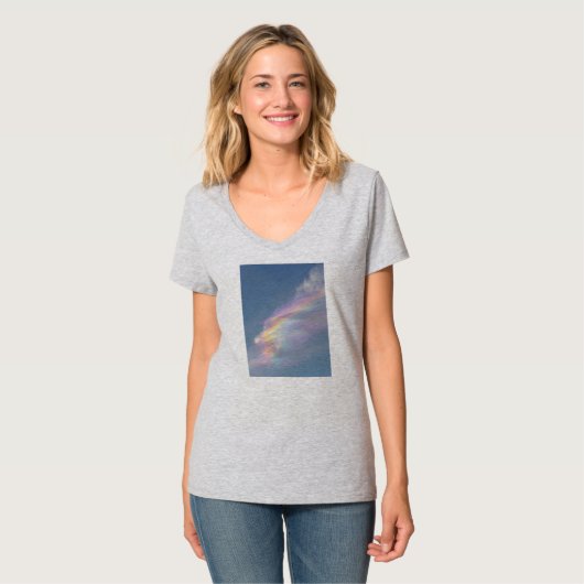 Womens V-Neck T-Shirt Tシャツ (正面フル)