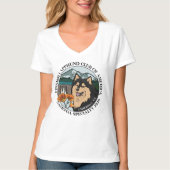 Women's V neck T Shirt Tシャツ (正面)