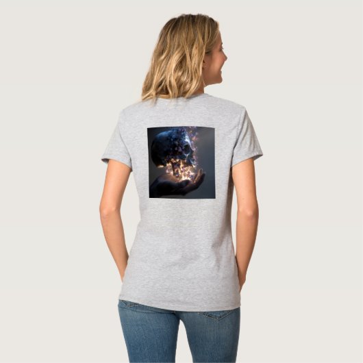 Womens V-Neck T-Shirt Tシャツ (裏面フル)