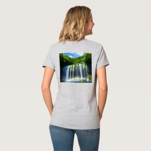 Womens V-Neck T-Shirt Tシャツ (裏面フル)