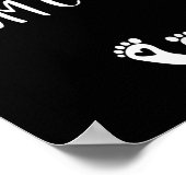 Womens Valentines Day Couples Pregnancy Announceme ポスター (角)