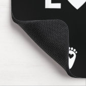 Womens Valentines Day Twin Pregnancy Announcemen V マウスパッド (コーナー)