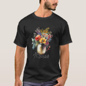 Womens Vase of Wildflowers Mamaw Tシャツ (正面)