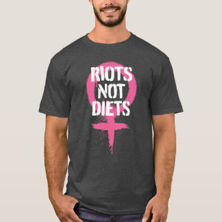 Womens VenusRiots Not Diets Oversized Tシャツ