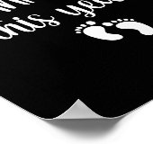 Womens Very Thankful This Year Happy Pregnancy Ann ポスター (角)