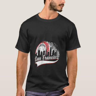 Womens Vintage San Francisco Baseball Lover Men Wo Tシャツ