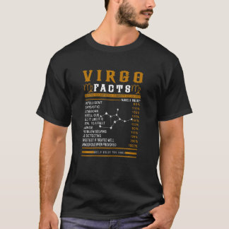 Womens Virgo Facts Zodiac Sign  Birthday Born July Tシャツ