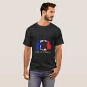 Womens Vive la france French Flag Bastille Day 202 Tシャツ (正面フル)