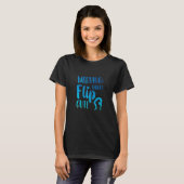 Womens Warning I Might Flip Out Gymnastics Gymnast Tシャツ (正面フル)