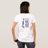 Women's WDHOF® 25th Anniversary Tシャツ – 白 (裏面フル)