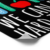 Womens We Can Do Hard Things Motivational Teacher ポスター (角)