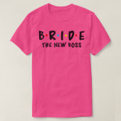 Womens Wedding Bridal Bachelorette Party Bride And Tシャツ (デザイン正面)