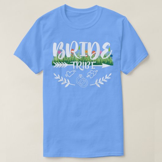 Womens Wedding Bride Bridal Tribe Bachelorette Par Tシャツ (デザイン正面)