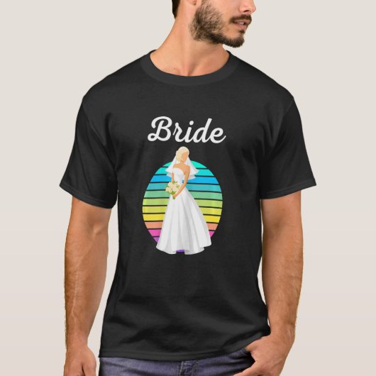 Womens Wedding Bride Just Married Womens Wedding B Tシャツ (正面)