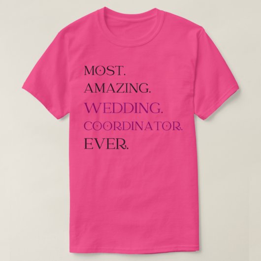 Womens Wedding coordinator planner girl from the b Tシャツ (デザイン正面)