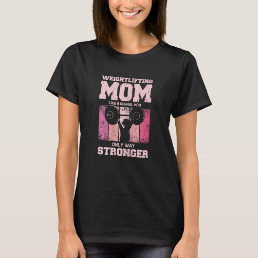 Womens Weightlifting Mother Gym Mom Tシャツ (正面)