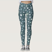 Women's Winter Print Leggings - Warm & Soft Pants  レギンス (正面)