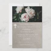 Women's Winter Retreat Beige Floral Church 招待状 (正面)