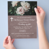 Women's Winter Retreat Blush Pink Floral Church チラシ (手)