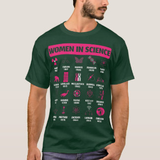 Womens Women In Science Design for History Of Scie Tシャツ