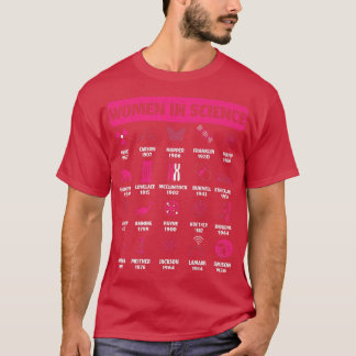 Womens Women In Science Design for History Of Scie Tシャツ