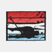 Womens Womens Field Hockey 35th Birthday Player Te フリースブランケット (正面(横))