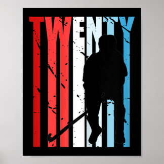 Womens Womens Field Hockey 48th Birthday Player Te ポスター