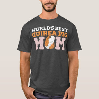 Womens World's best guinea pig mom Quote for a Gui Tシャツ
