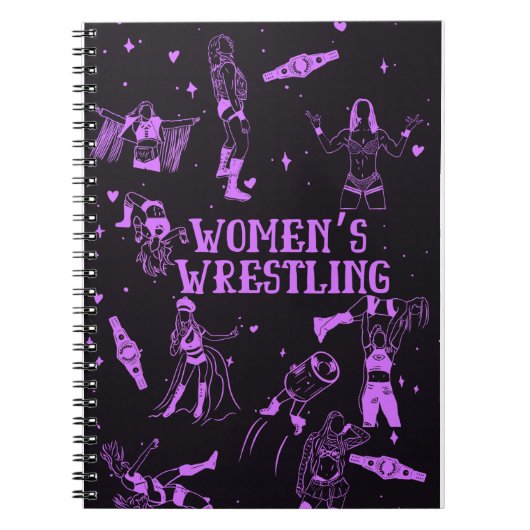 Women's Wrestling Fan Notebook Journal ノートブック (正面)