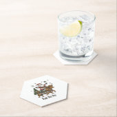 Womens Xmas Tree Lighting Santa Riding Highland Co ペーパーコースター (インサイチュ)