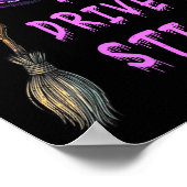 Womens Yes I Can Drive A Stick Funny Witch Hat Hal ポスター (角)
