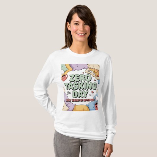 Womens Zero Tasking Day T-Shirt  Tシャツ (正面フル)