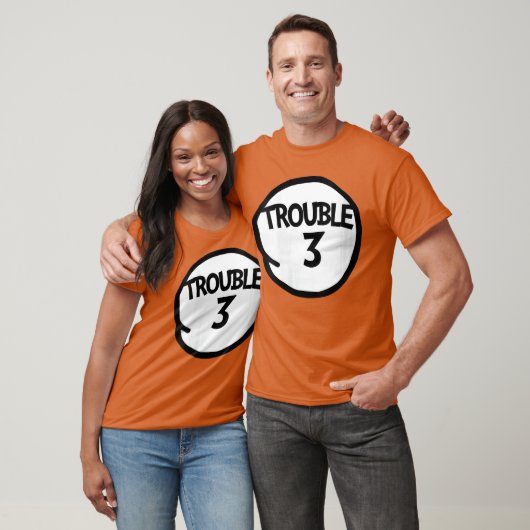 Womensrouble 3 Funnyroublehree Matching Group VNec Tシャツ (ユニセックス)