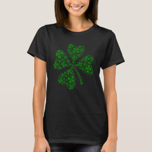 Womenu2019s Lucky Green Shamrock St Patricku2019s Tシャツ