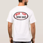 Won ton Sushi shop tee Tシャツ (裏面)