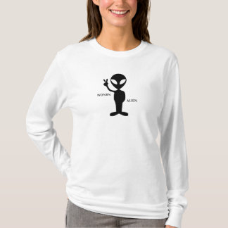 Wonbnエイリアンロゴ10代のスウェットシャツ – /大人 tシャツ
