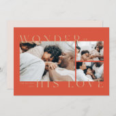 Wonder of His Love Christmas Card シーズンカード (正面/裏面)