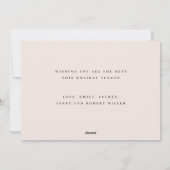 Wonder of His Love Christmas Card シーズンカード (裏面)