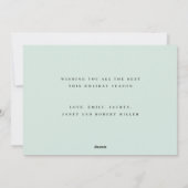 Wonder of His Love Christmas Card シーズンカード (裏面)