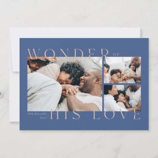 Wonder of His Love Christmas Card シーズンカード (正面)