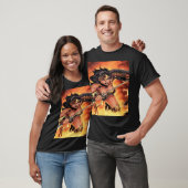 Wonder Woman – Amazon Warrior Flame Tシャツ (ユニセックス)