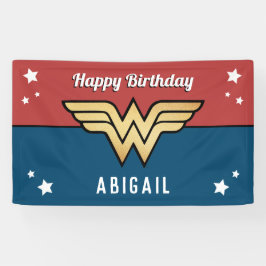 Wonder Woman Golden Logo | Happy Birthday 横断幕