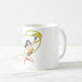 Wonder Woman Holds Lasso 3 コーヒーマグカップ (正面右)