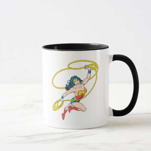 Wonder Woman Holds Lasso 3 マグカップ (右)